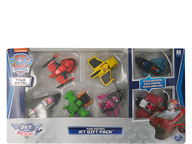 SPIN MASTER 汪汪隊立大功高空噴射救援合金車 7入禮盒, 1盒