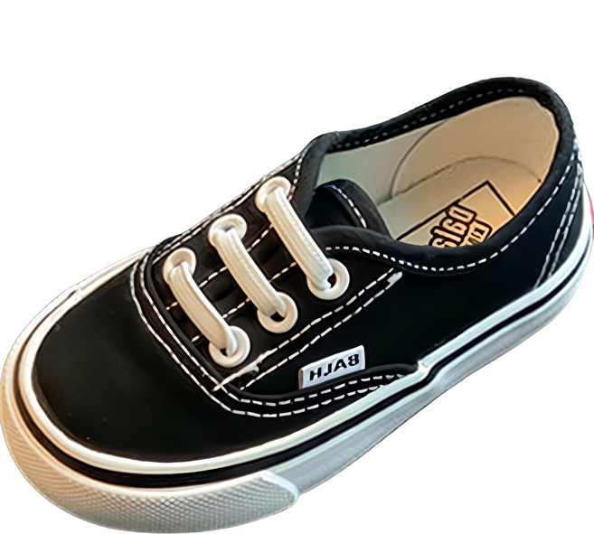 JOYMULTI 兒童縫線三線素色帆布鞋