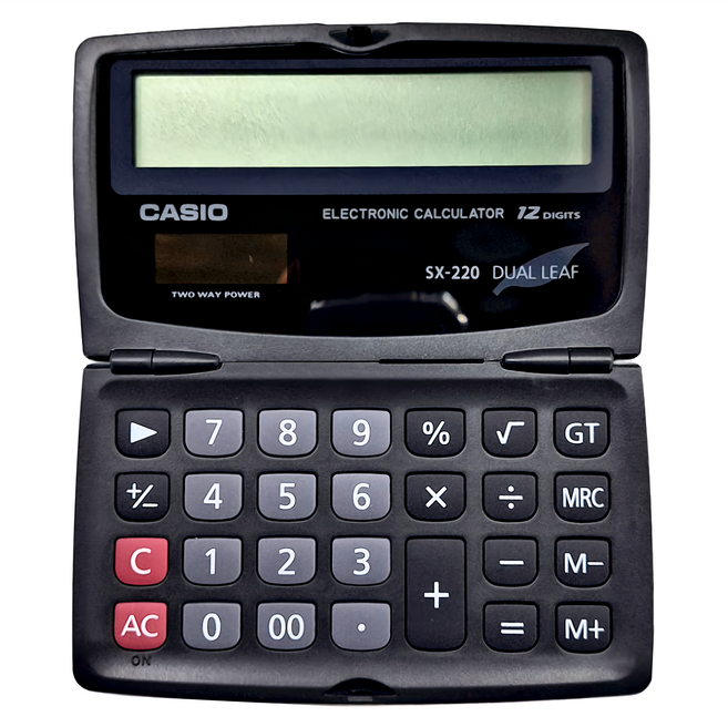 CASIO 卡西歐 計算機 國考機, 折疊型 黑色, 1個