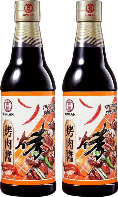 KIMLAN 金蘭 辣味烤肉醬, 590ml, 2瓶