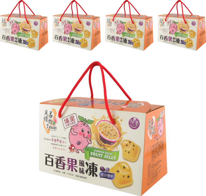 Taiwan 風情名物 埔里百香果風味凍, 1kg, 5盒