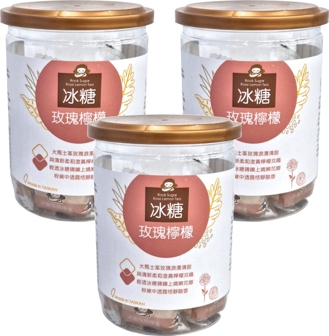 蜜思朵 冰糖玫瑰檸檬, 17g, 12個, 3罐