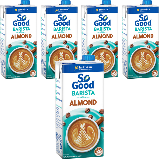 So Good 咖啡師杏仁奶, 1L, 5瓶