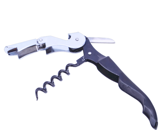 創意海馬刀紅酒開瓶器, 黑色, 1個