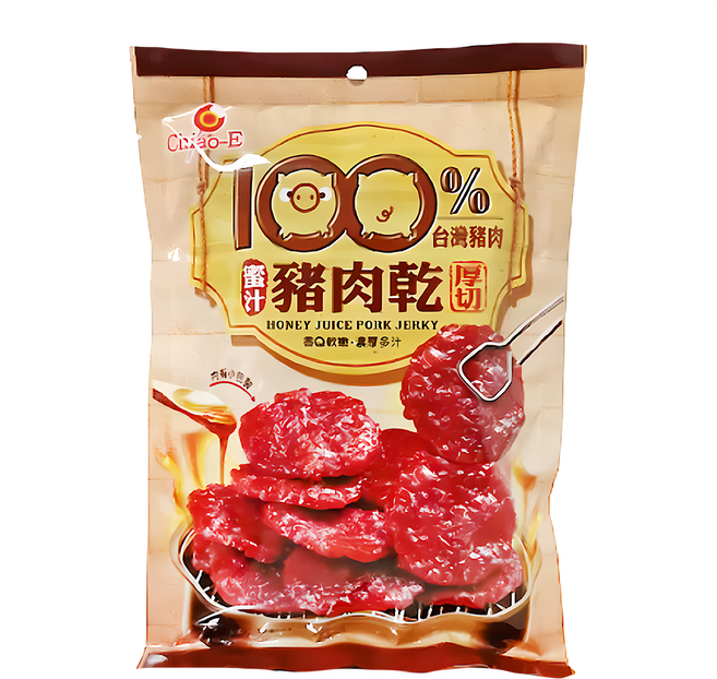 Chiao-E 巧益 厚切蜜汁豬肉乾, 120g, 1包