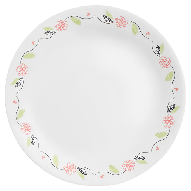 Corelle Brands 康寧餐具 平盤, 陽光橙園 白色, 1個