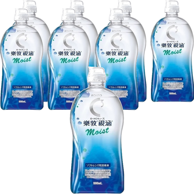 ROHTO 樂敦 視涵 水感多效保養液 長效保濕, 500ml, 8瓶