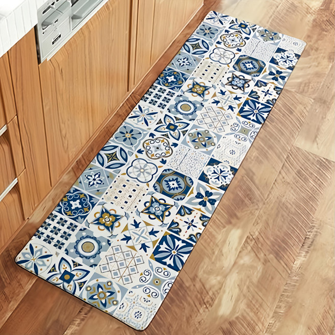 半島良品 PVC防油防水皮革地墊, 摩洛哥花磚, 1件