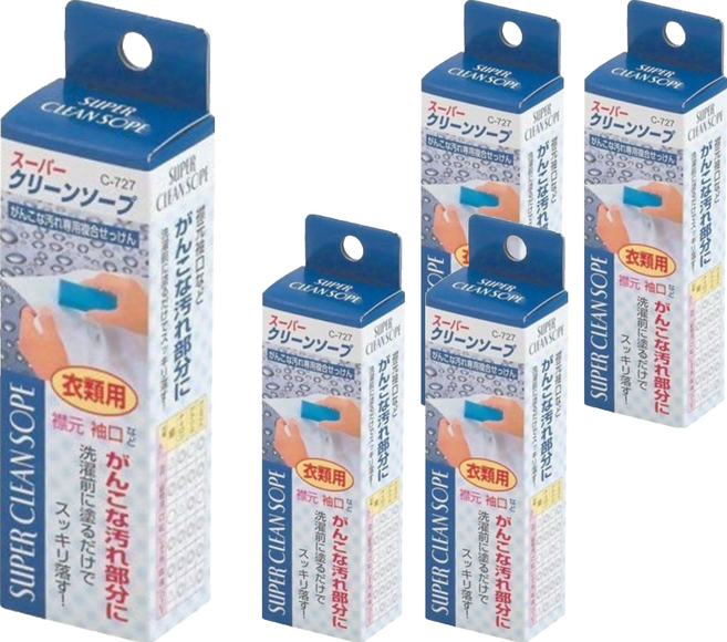 不動化學 強力潔淨衣物去汙棒, 5個, 100g
