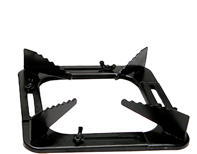 可調整瓦斯爐架 正長方形皆可調整, 黑色, 1個