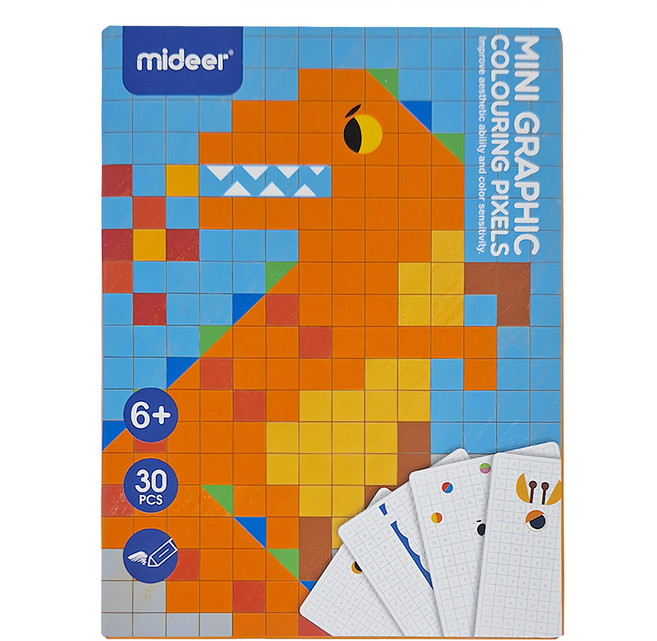 mideer 迷你遊戲卡 6歲以上, 像素繪卡, 1盒