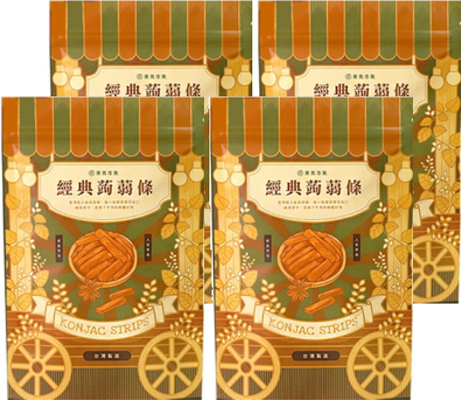 Green Market 菓青市集 香蒜蒟蒻條, 200g, 4包