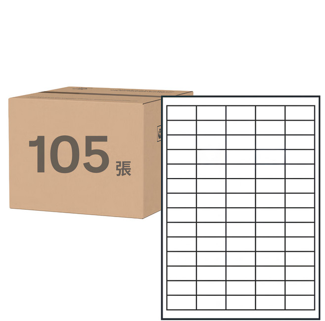 鶴屋 A4三用電腦標籤 106號 B2040 40 x 20mm, 105張, 70格