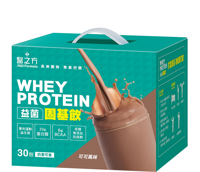 台塑生醫 MD Formula 醫之方 益菌固基飲 可可風味 30包, 960g, 1盒