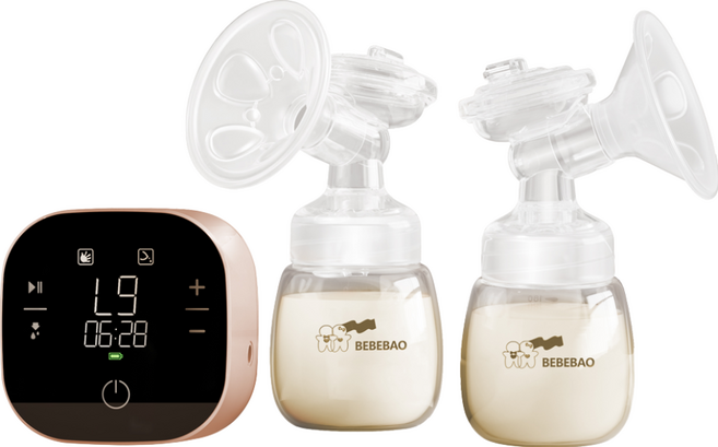 BEBEBAO 比比寶 雙邊電動吸乳器 BB-5020, 1個, 粉色