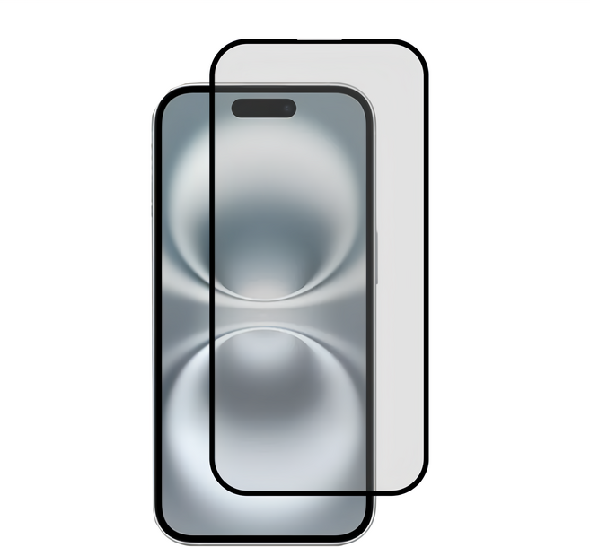 LY 立元 iPhone16系列鑽石級磨砂防指紋鋼化膜, 1個