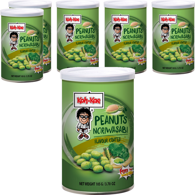 Koh-Kae 大哥 山葵味花生豆 小罐, 105g, 6罐