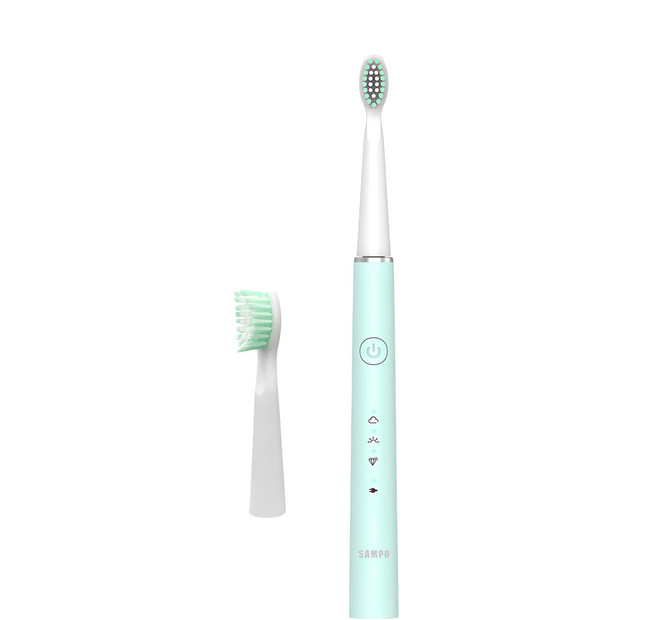 SAMPO 聲寶 五段式音波震動牙刷 附牙刷頭, 綠色, TB-Z21U1L-G, 1組