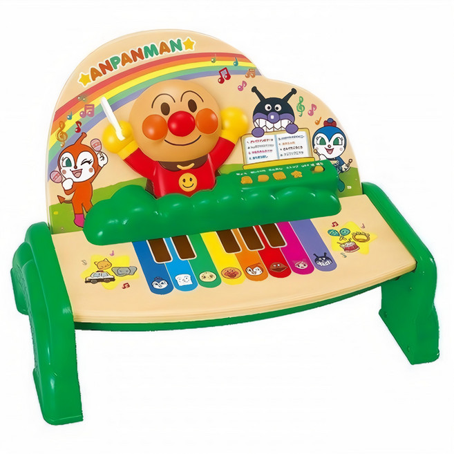 JoyPalette ANPANMAN 木質趣味電子琴 附四種模式 24種語音, 麵包超人 多色, 1組