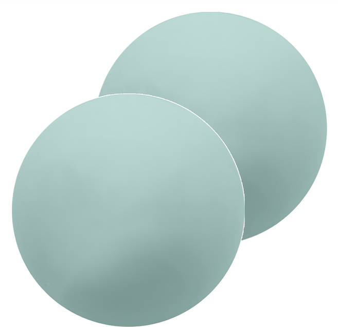 MICHAEL FITNESS 麥克健身 馬卡龍矽膠按摩球 針對痛點按摩 消除疲勞, 綠色, 2個