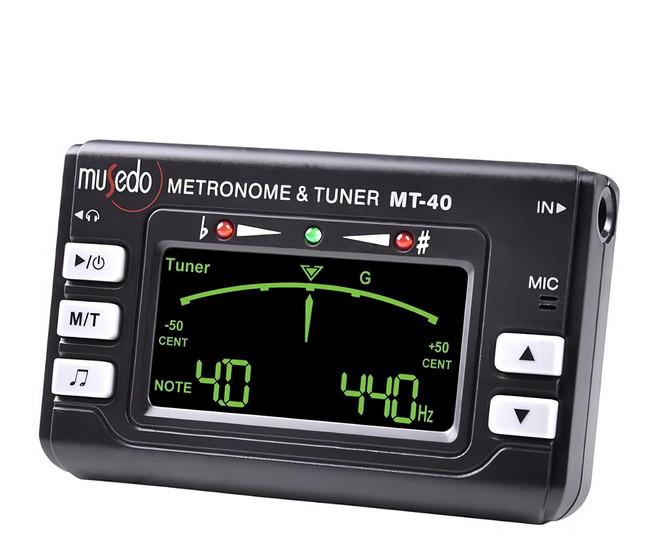 Musedo MT-40 多功能節拍調音器 12合1 附拾音器, 1個