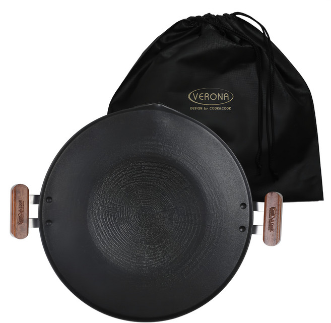 CooK&CooK 超輕萬用IH烤盤 附專用收納包, 35cm, 1組