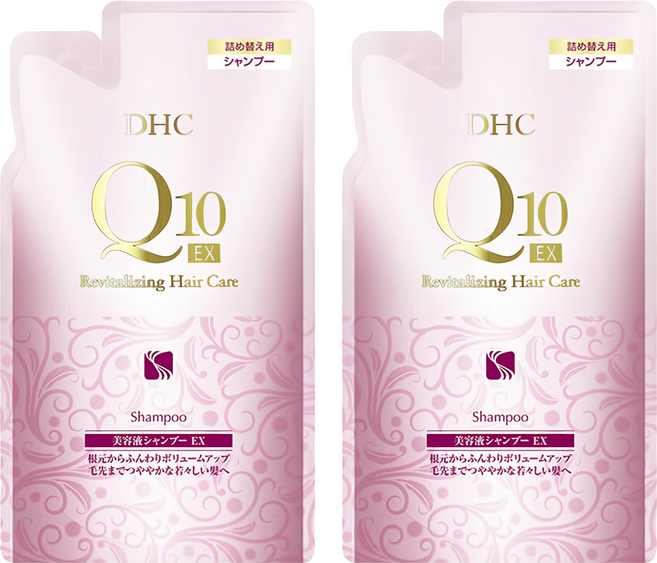 DHC Q10豐盈深層修護洗髮精補充包 EX (Refill) revitalizing hair care, 400ml, 2包