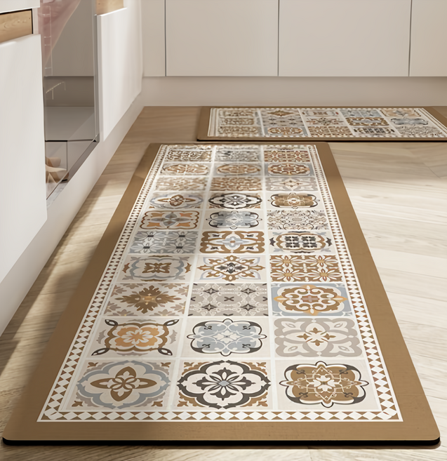 硅藻泥軟墊, 羅馬花磚 咖啡色