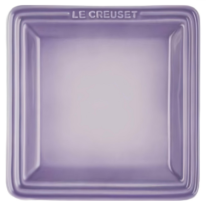 LE CREUSET 瓷器正方盤, 藍鈴紫, 1個