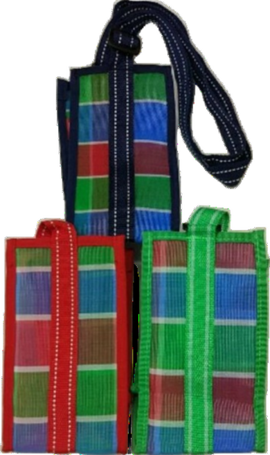 竹木造咖 茄芷水壺袋 紅酒袋 環保復古袋 台灣LV 阿嬤市場袋, 紅色, 1個