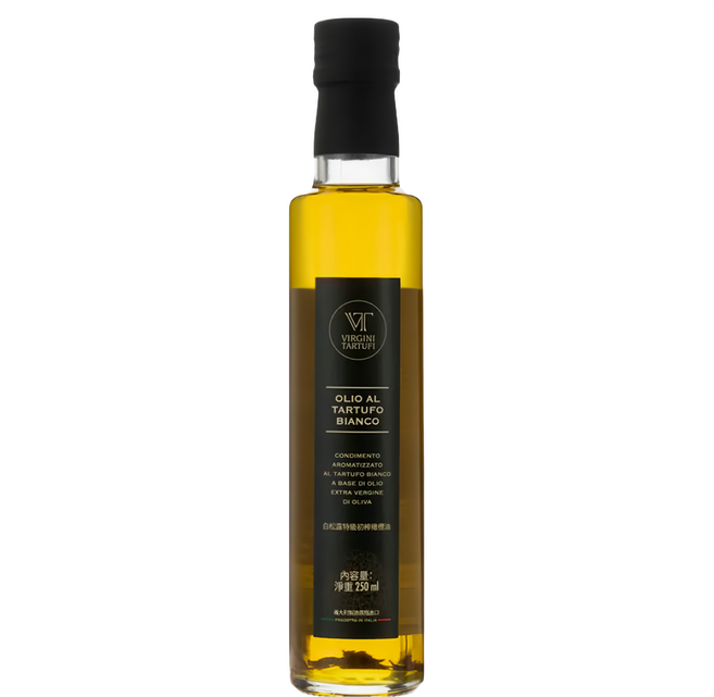 VIRGINI TARTUFI 白松露片冷壓初榨橄欖油, 250ml, 1瓶