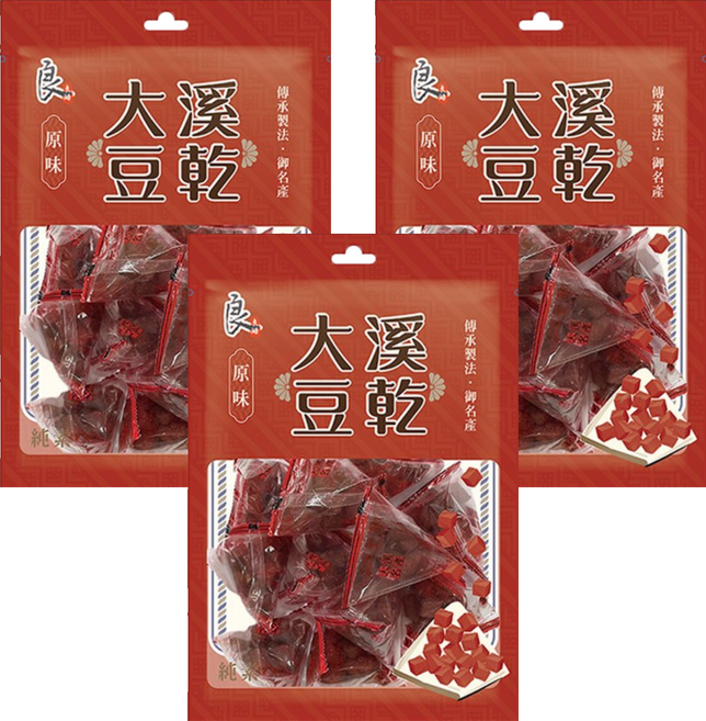 良澔 大溪名產小小丁 原味, 130g, 3袋
