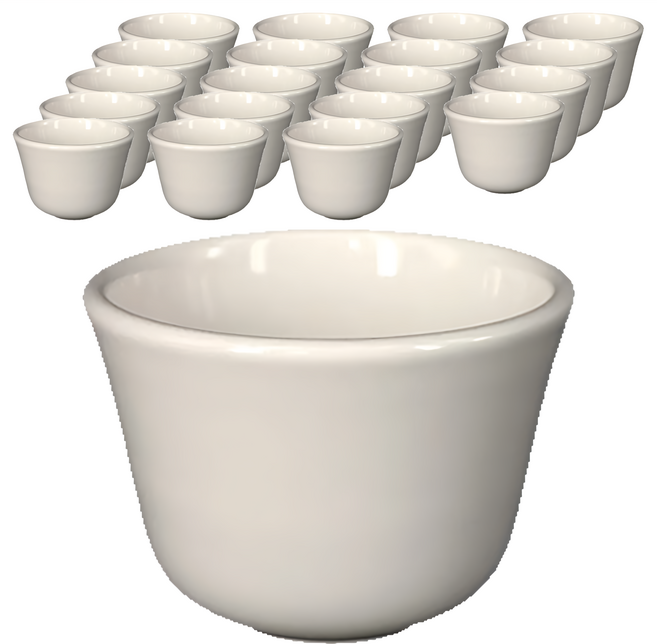 TATUNG 大同磁器 港式茶杯, 20個, 白色