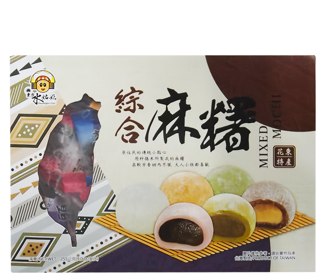 東方水姑娘 綜合麻糬 花東特產, 255g, 1盒