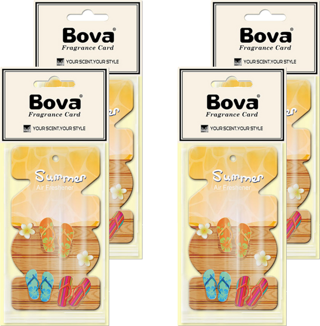 Bova 法柏精品香氛 夏日香氛卡 檸檬馬鞭草, 15g, 4包