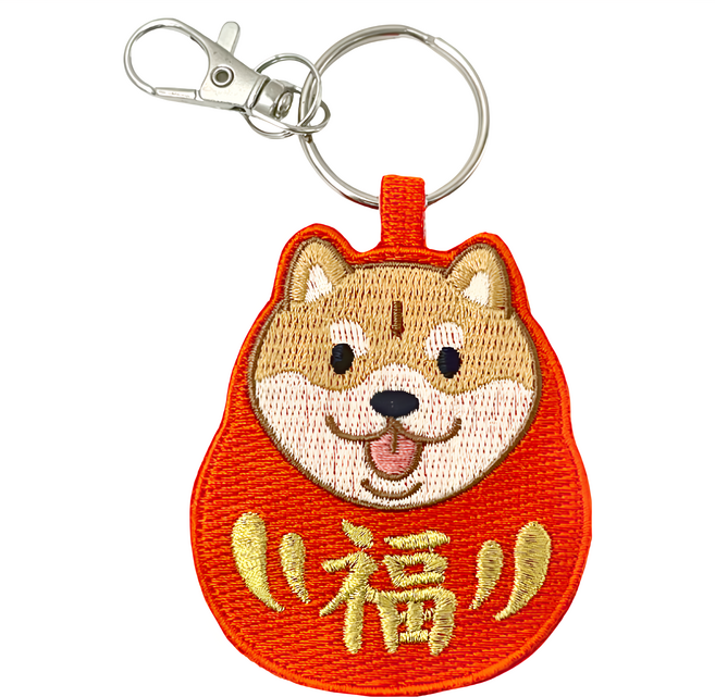 Hi 你好 刺繡鑰匙圈, 福神柴, 1件