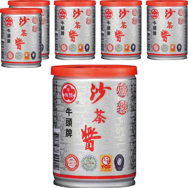 牛頭牌 麻辣沙茶醬, 250g, 6罐
