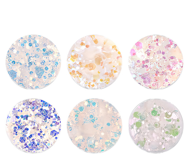 MEIBROWN 美甲裝飾亮片套裝 亮麗顏色 多樣風格, 混合顏色, 1組