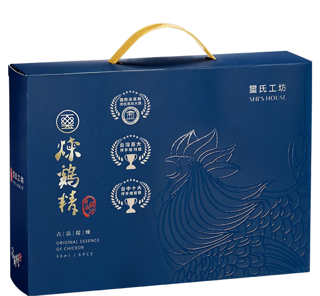 Shi's House 璽氏工坊 煉雞精 常溫 手提式禮盒裝 6包, 360ml, 1盒