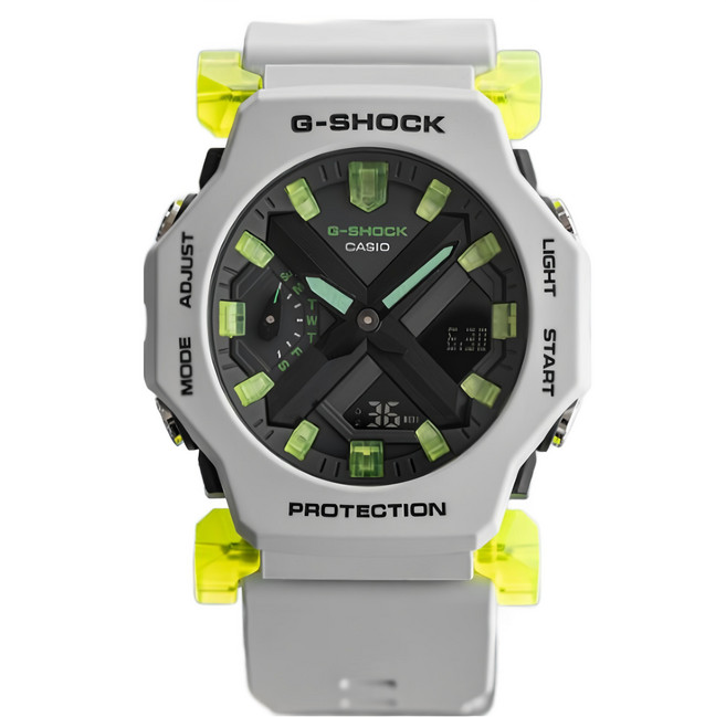 CASIO 卡西歐 G-SHOCK 潮流運動 極簡纖薄小巧雙顯手錶 GA-2300MW-8A