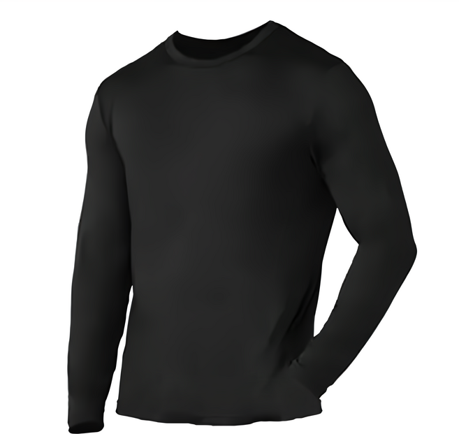 Free King 富立金 男款 熱力圓領羅紋發熱衣 2件組