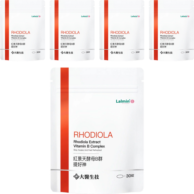 大醫生技 紅景天酵母B群, 30顆, 5包