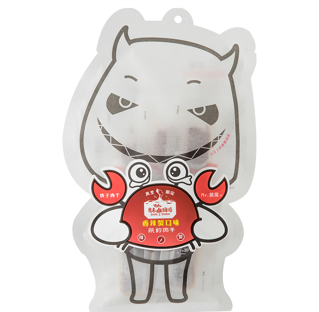 阮的肉干 筷子肉干 香辣蟹 餓魔包, 95g, 1袋