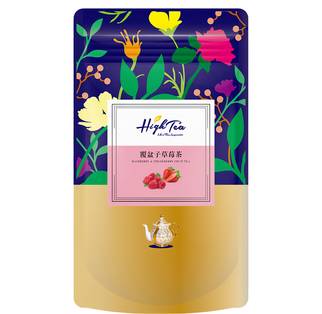 High Tea 伂橙 水果草本茶 覆盆子草莓茶, 2g, 20入, 1袋
