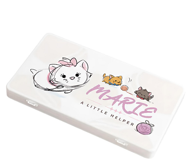 收納王妃 TSUM隨身口罩盒, 毛球瑪麗貓, 1個