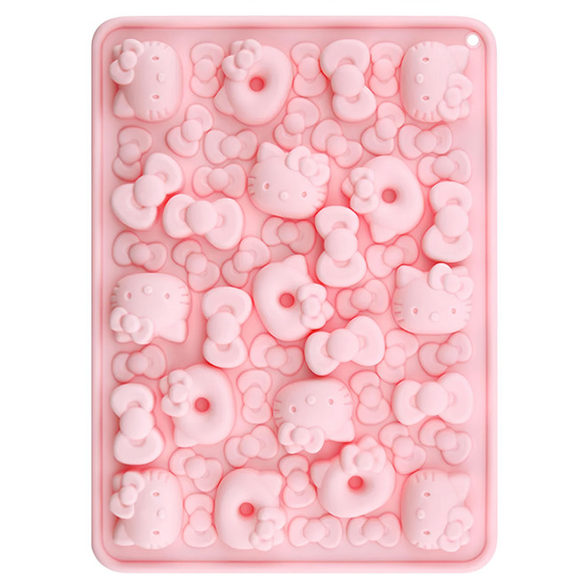 CHEFMADE 學廚 Hello kitty巧克力硅膠模 17.6 x 24 x 1.8cm 0.3lbs, Hello kitty 粉色, 1個