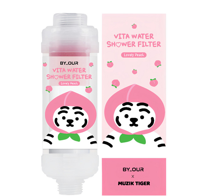 BY OUR 完美純淨沐浴過濾器 MUZIKTIGER聯名款 105g, 1個, 香甜蜜桃香