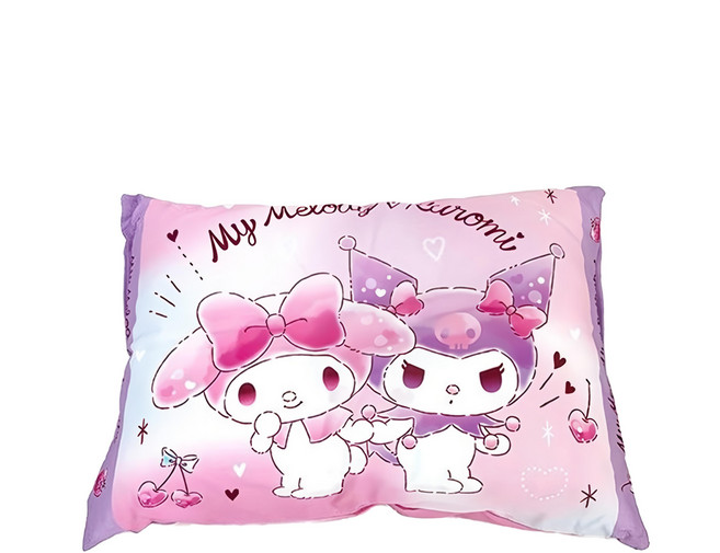 Sanrio 三麗鷗 KUROMI&cinnamoroll 靠墊, 紫色 + 粉色, 1包