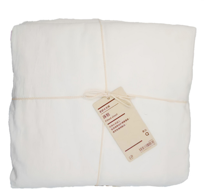 MUJI 無印良品 柔舒水洗棉床包