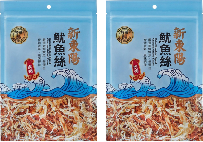 新東陽 魷魚絲 炭烤, 85g, 2包